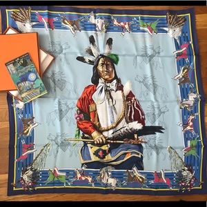 Hermès Pani La Shar Pawnee silk scarf- NEW w TAGS
